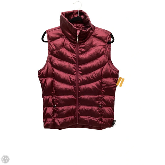 Vest Puffer & Quilted By Liz Claiborne In Red, Size: L