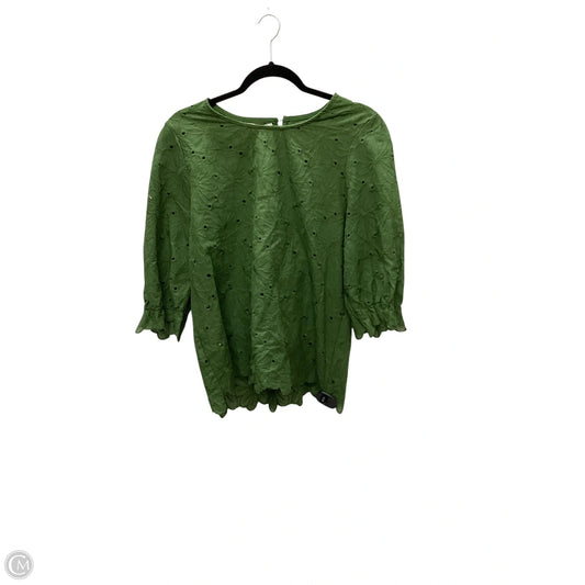 Top Long Sleeve By Clothes Mentor In Green, Size: L
