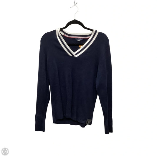 Top Long Sleeve By Tommy Hilfiger In Navy, Size: Xl