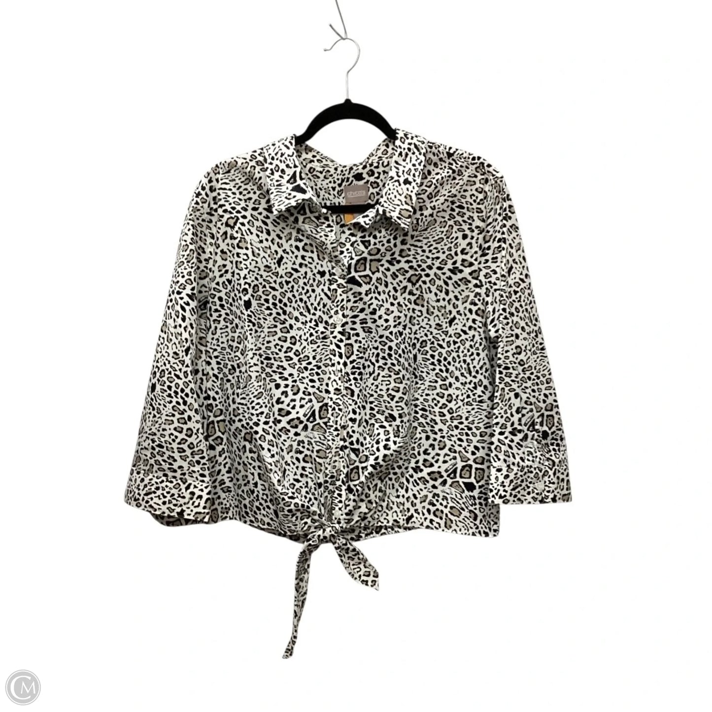 Top Long Sleeve By Chicos In Animal Print, Size: Xl