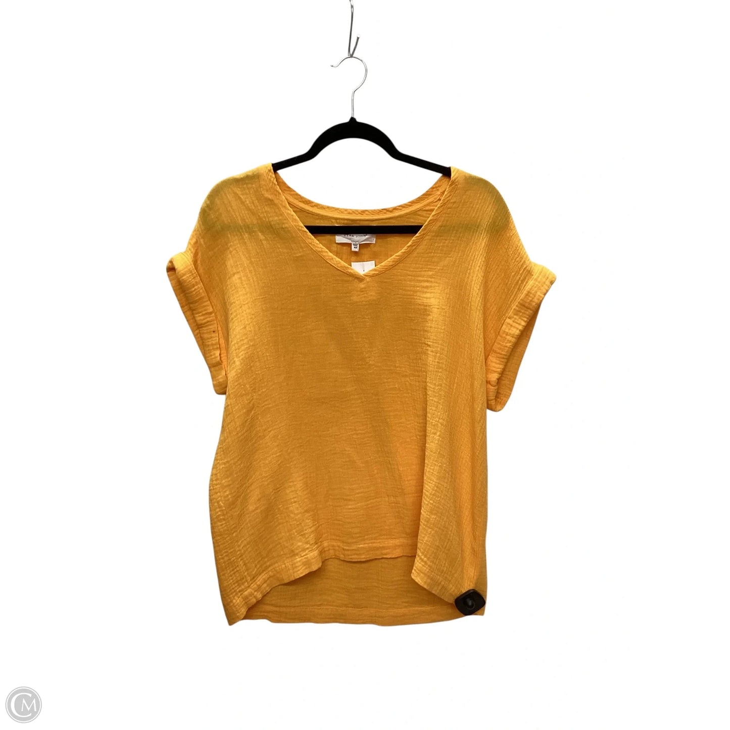 Top Short Sleeve Basic By Dear John In Yellow, Size: Xs