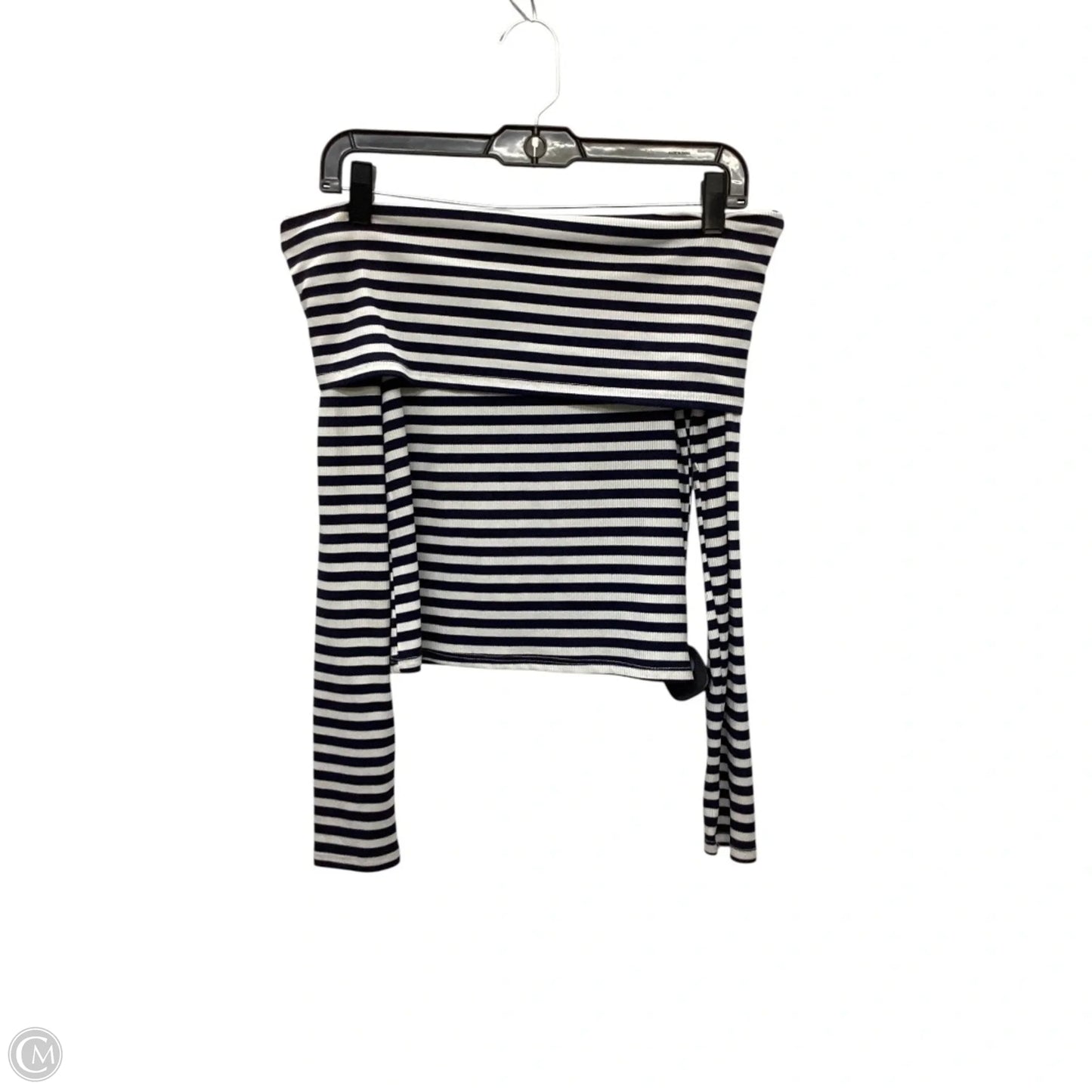 Top Long Sleeve Basic By Clothes Mentor In Striped Pattern, Size: M