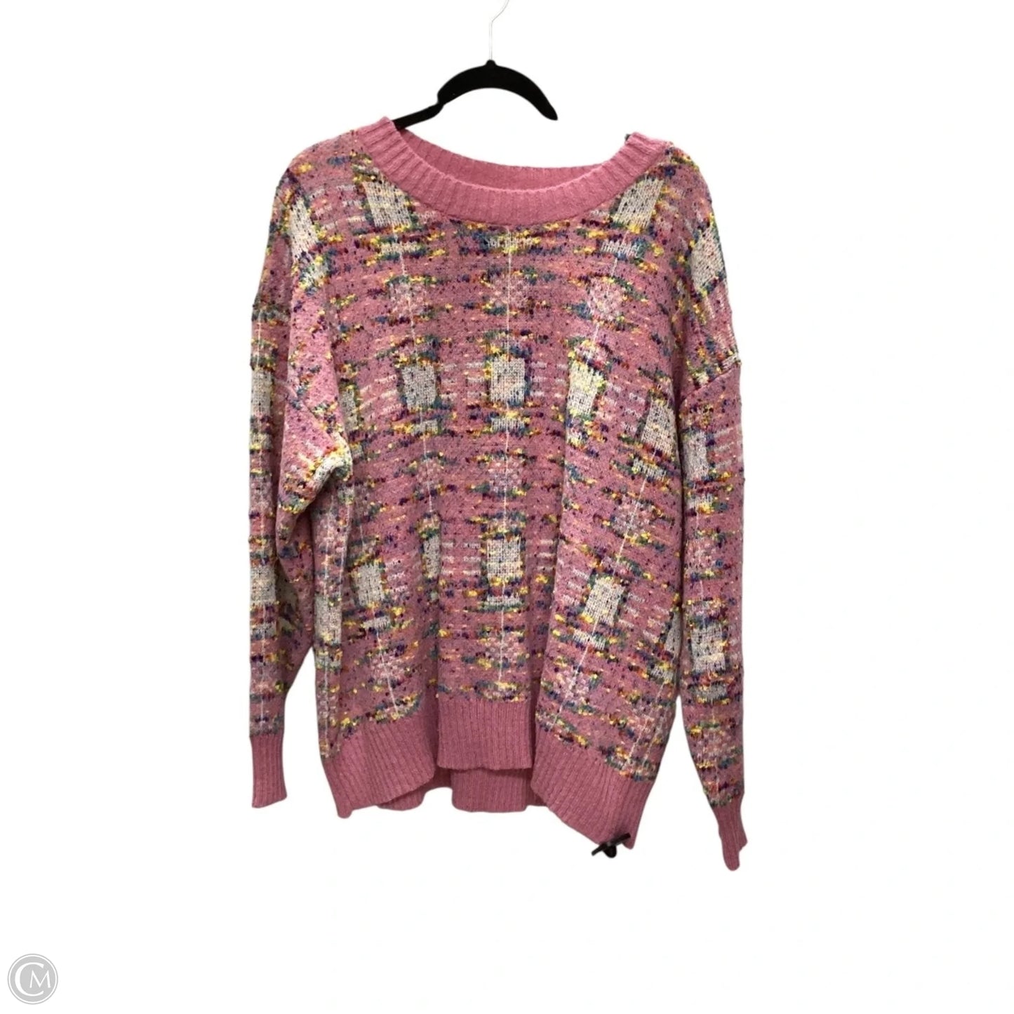 Sweater By Haptics In Pink, Size: 1x