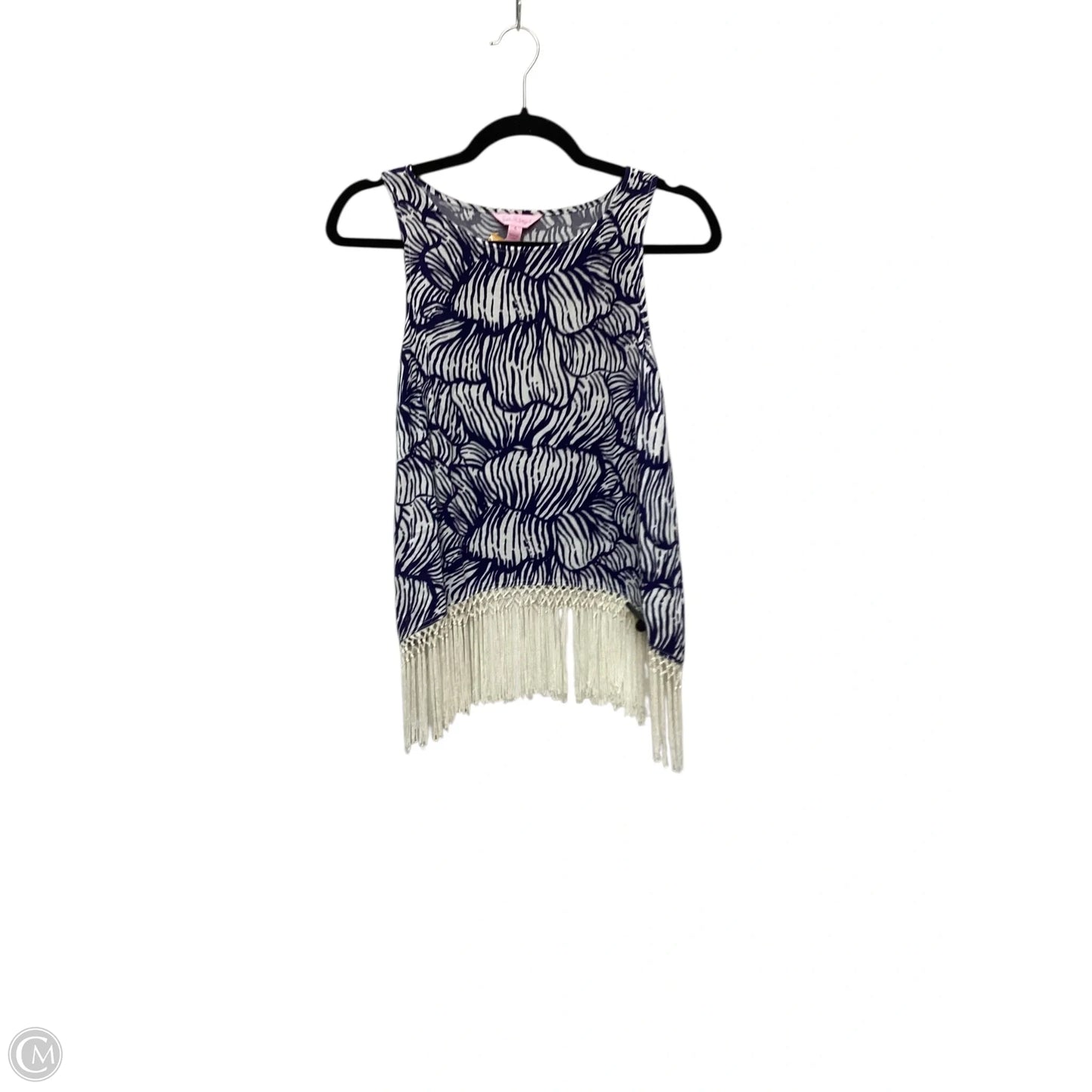 Tank Top Designer By Lilly Pulitzer In Blue, Size: 4