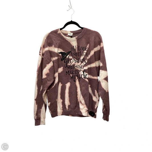 Sweatshirt Crewneck By Gildan In Purple, Size: L