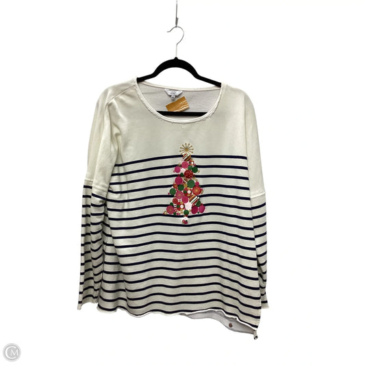 Top Long Sleeve By Crown And Ivy In Cream, Size: Xl