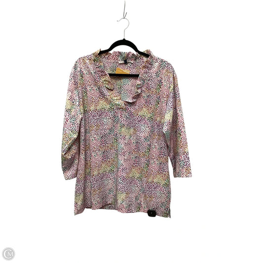 Top Long Sleeve By Michelle Mcdowell In Multi-colored, Size: Xxl