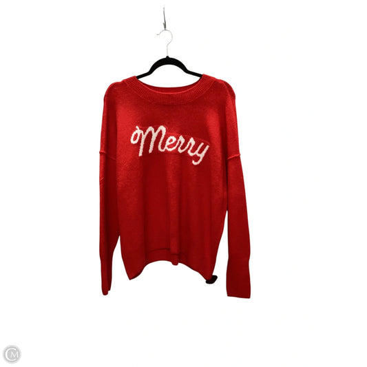 Sweater By Cece In Red, Size: M
