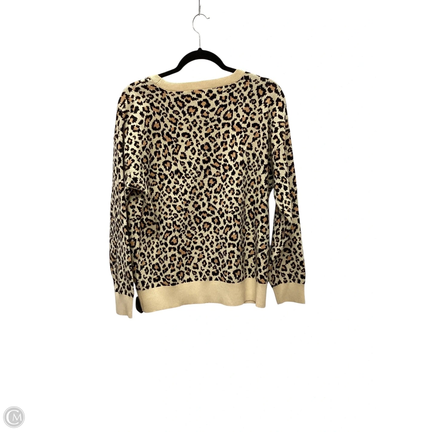 Top Long Sleeve By On 34th In Leopard Print, Size: Xl