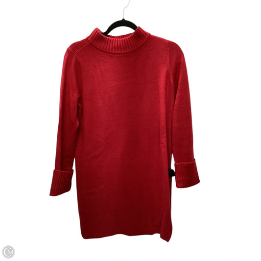 Sweater By Chicos In Red, Size: 0p