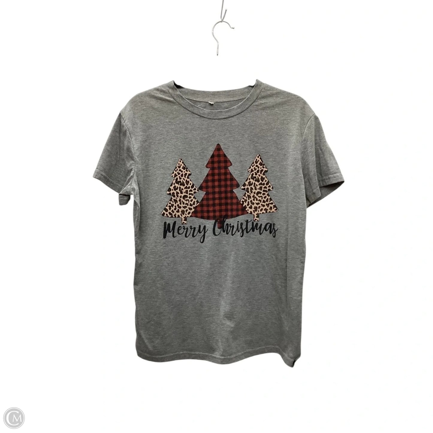 Top Short Sleeve Basic By Clothes Mentor In Grey, Size: M