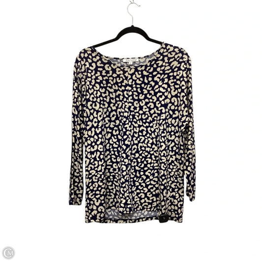 Top Long Sleeve By Joy Joy In Animal Print, Size: S