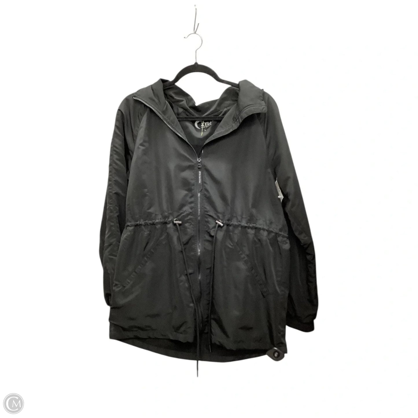 Athletic Jacket By Zyia In Black, Size: L