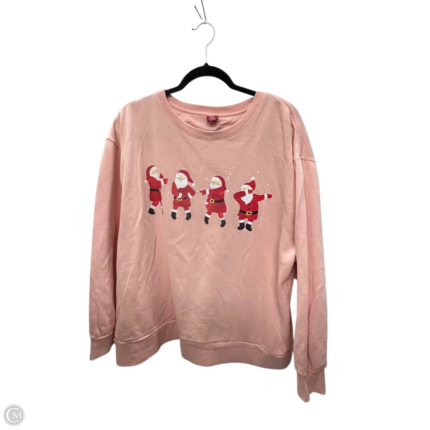 Sweatshirt Crewneck By Clothes Mentor In Pink, Size: Xxl
