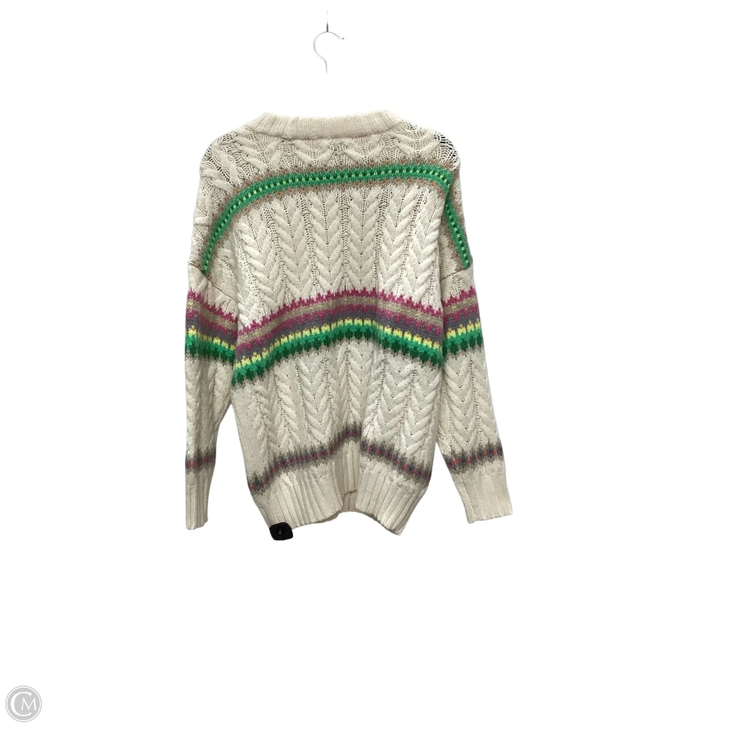 Sweater By American Eagle In Cream, Size: Xs