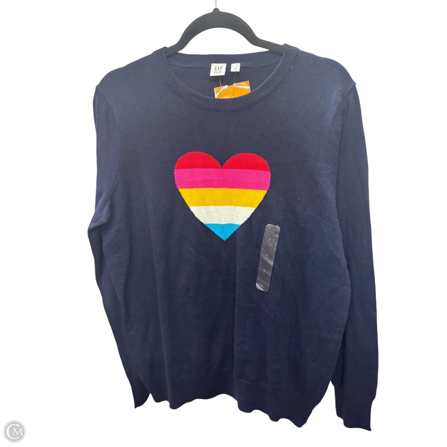 Sweater By Gap In Blue, Size: L