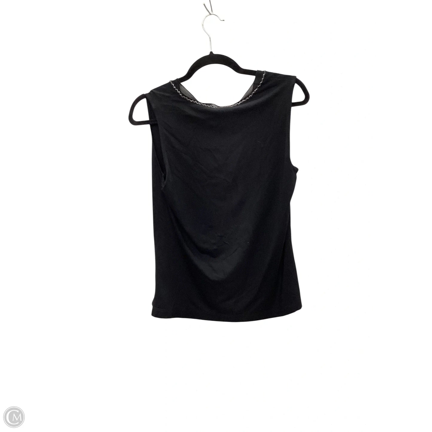 Top Sleeveless By Chicos In Black, Size: M