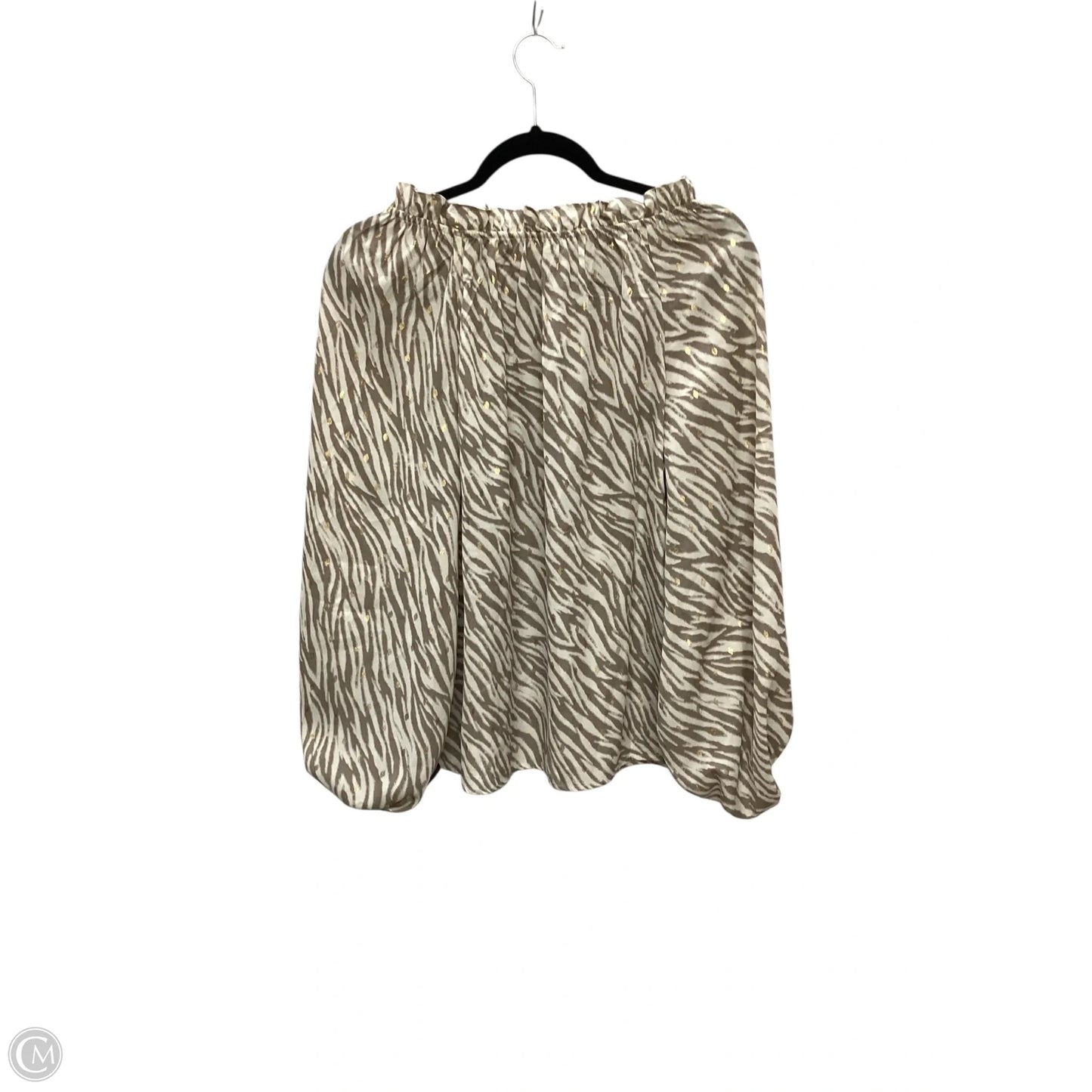 Top Long Sleeve By Blu Pepper In Animal Print, Size: M