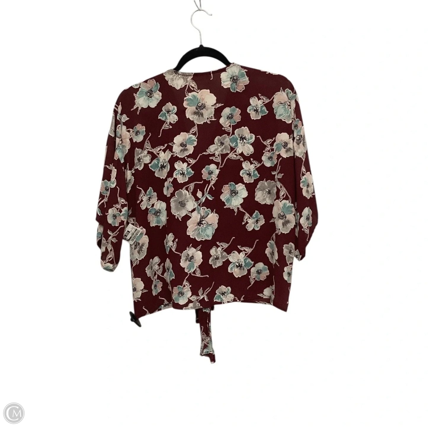 Top 3/4 Sleeve By Clothes Mentor In Red, Size: S