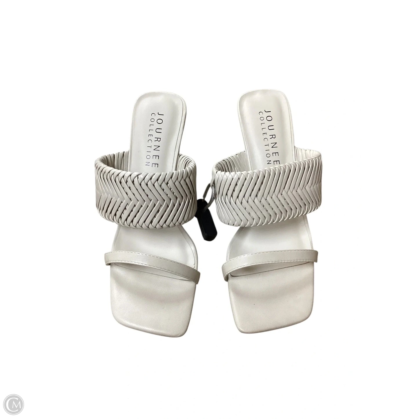 Shoes Heels Kitten By Journee In White, Size: 8