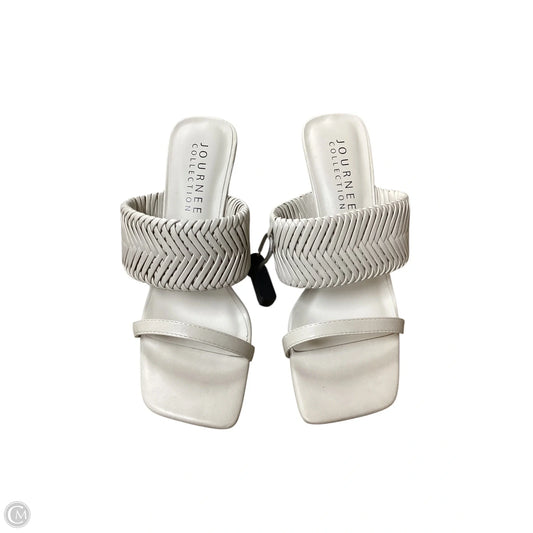 Shoes Heels Kitten By Journee In White, Size: 8