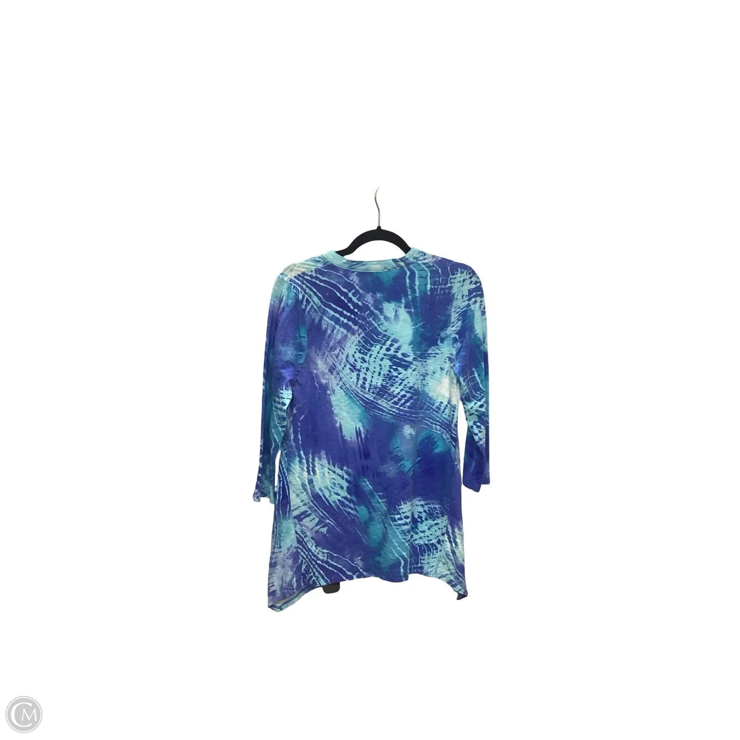 Top Long Sleeve By Chicos In Blue, Size: S