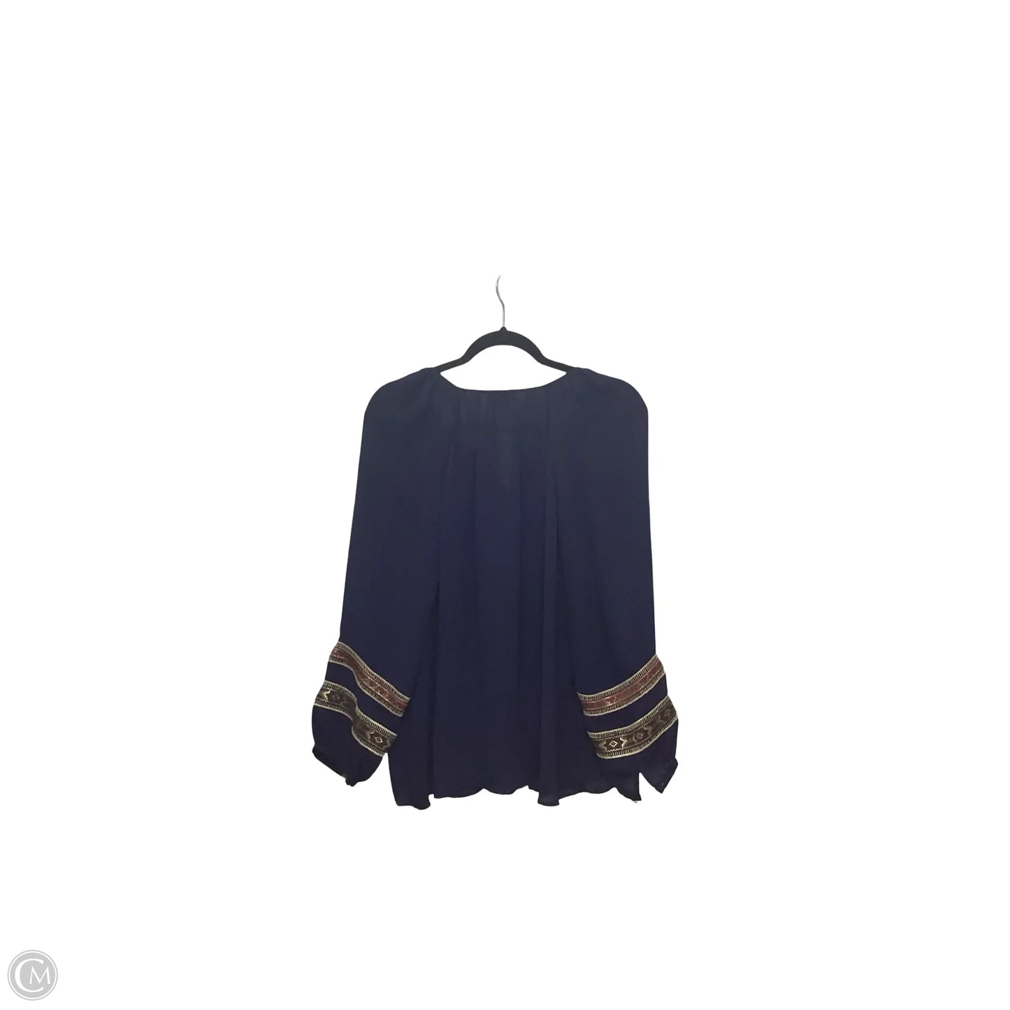 Top Long Sleeve By Chicos In Blue, Size: M