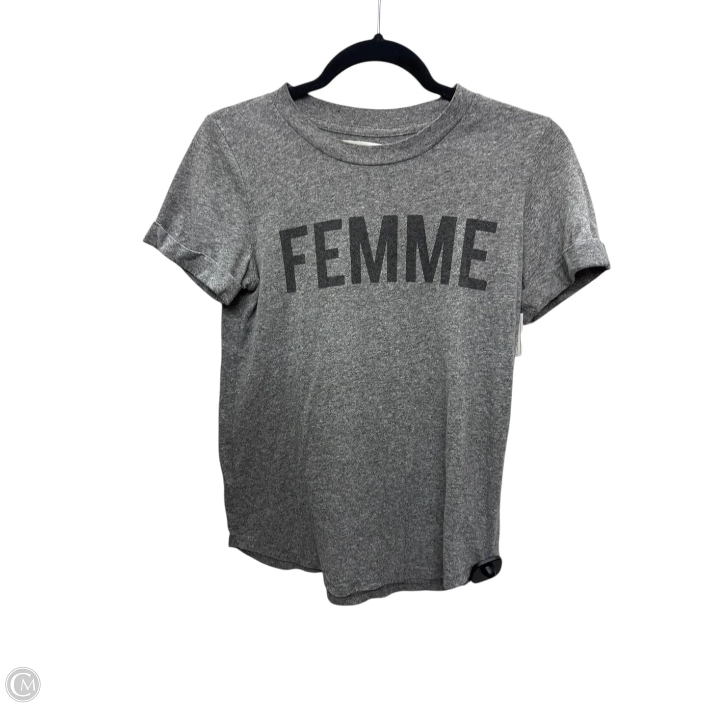 Top Short Sleeve By Cmc In Grey, Size: Xs