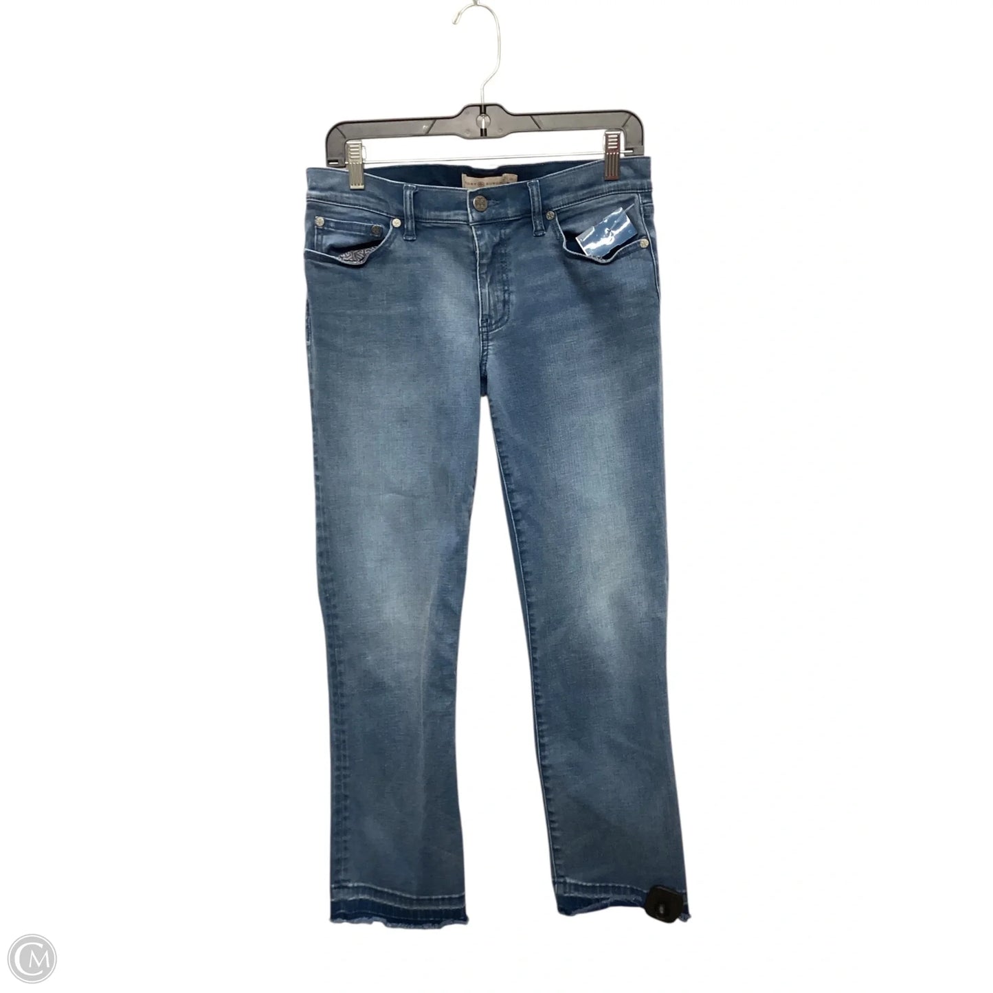 Jeans Designer By Tory Burch In Blue Denim, Size: 4