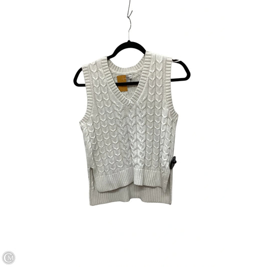 Vest Sweater By Cupcakes And Cashmere In White, Size: S