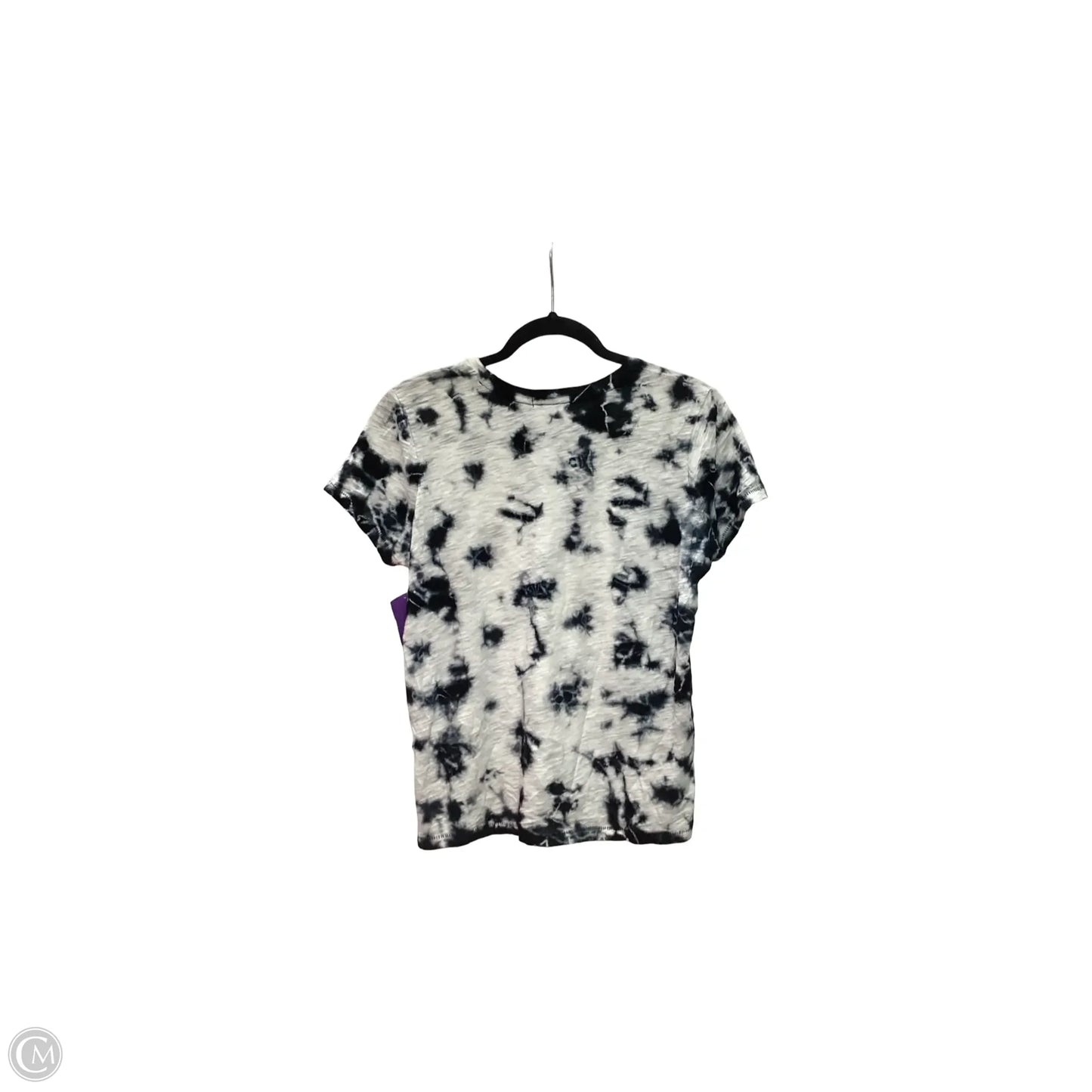 Designer Top Short Sleeve Basic By Goldie In Tie Dye Print, Size: S