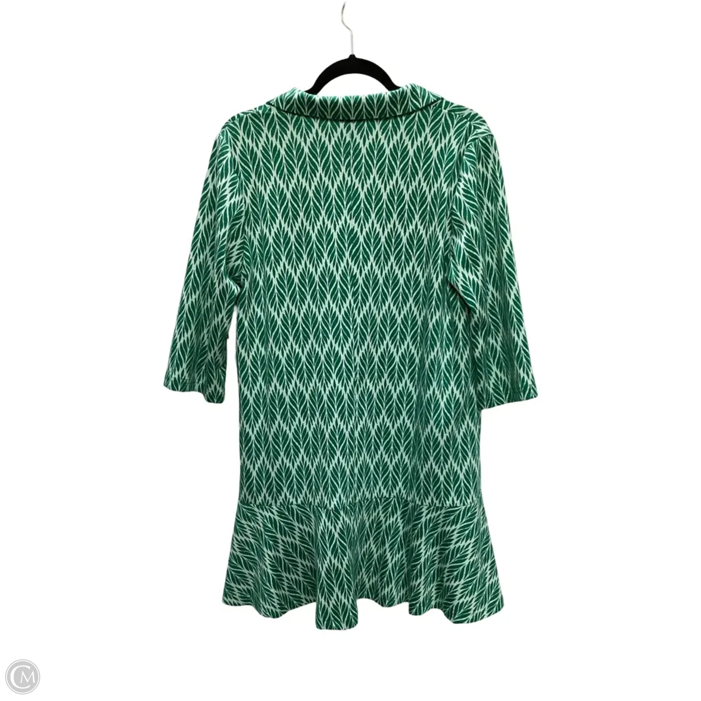 Designer Dress Casual Short By Voy In Green, Size: L