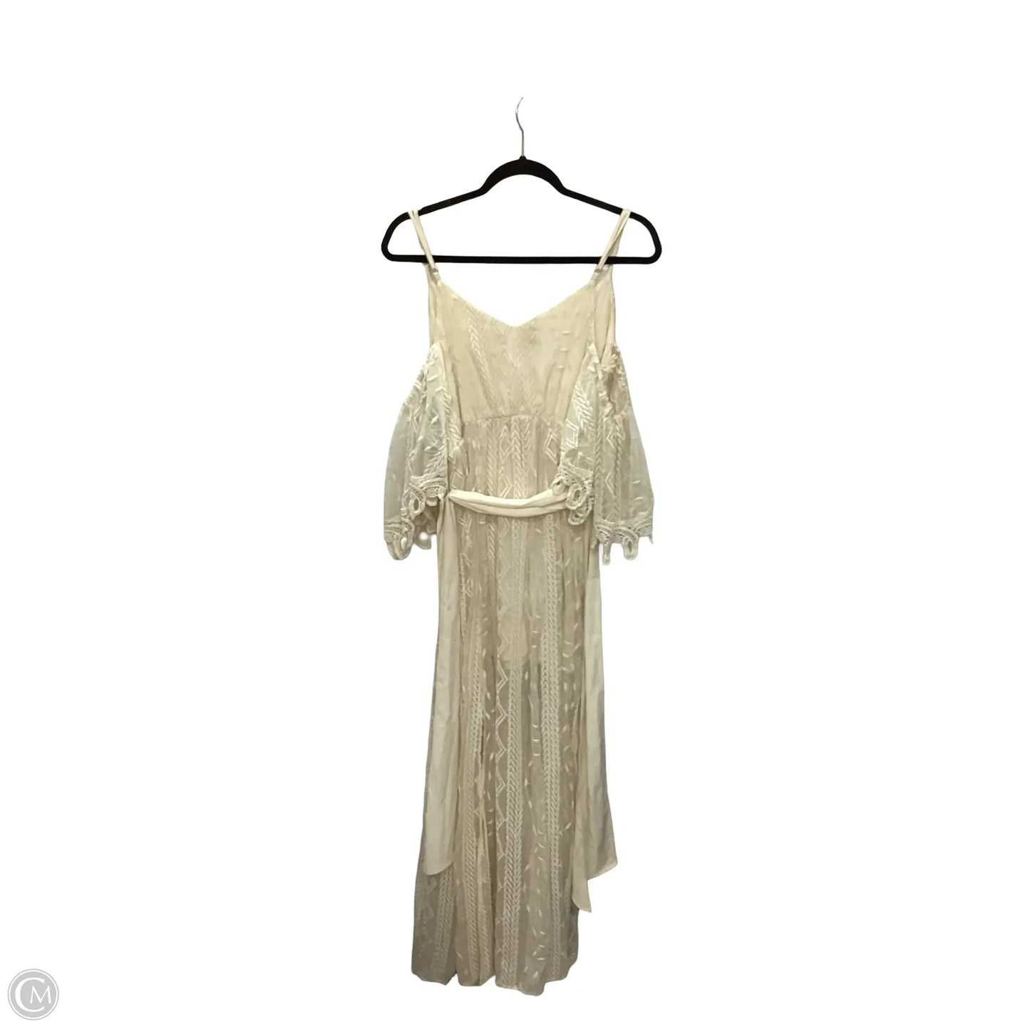 Dress Casual Maxi By Champagne & Strawberry In Cream, Size: S