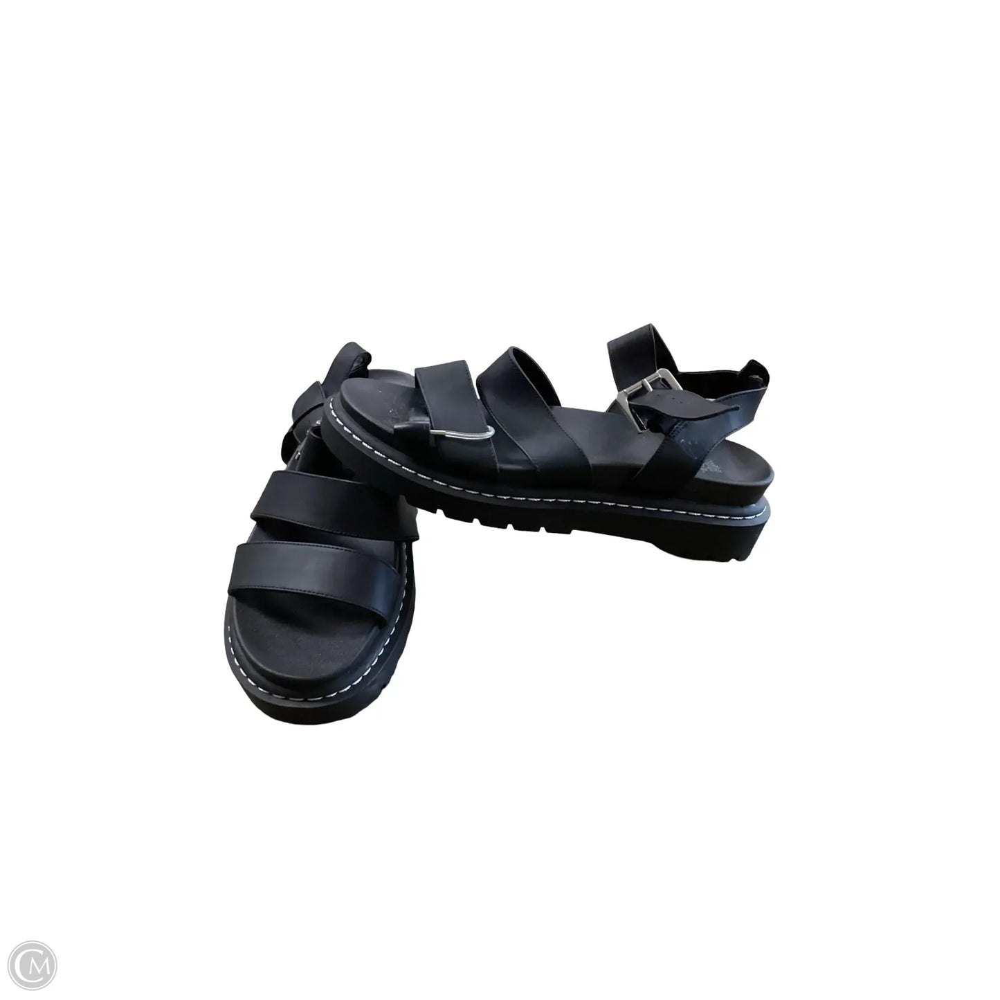 Sandals Heels Platform By Wild Fable In Black, Size: 10