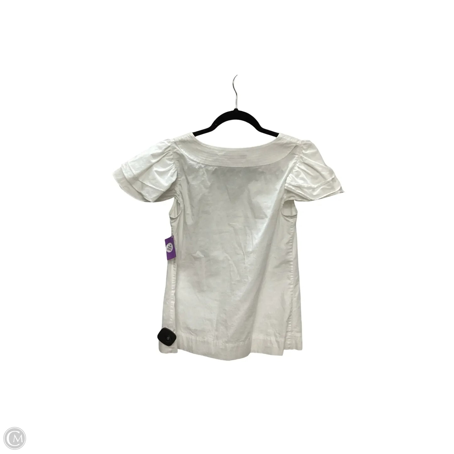 Blouse Short Sleeve By Trina Turk In White, Size: Xs