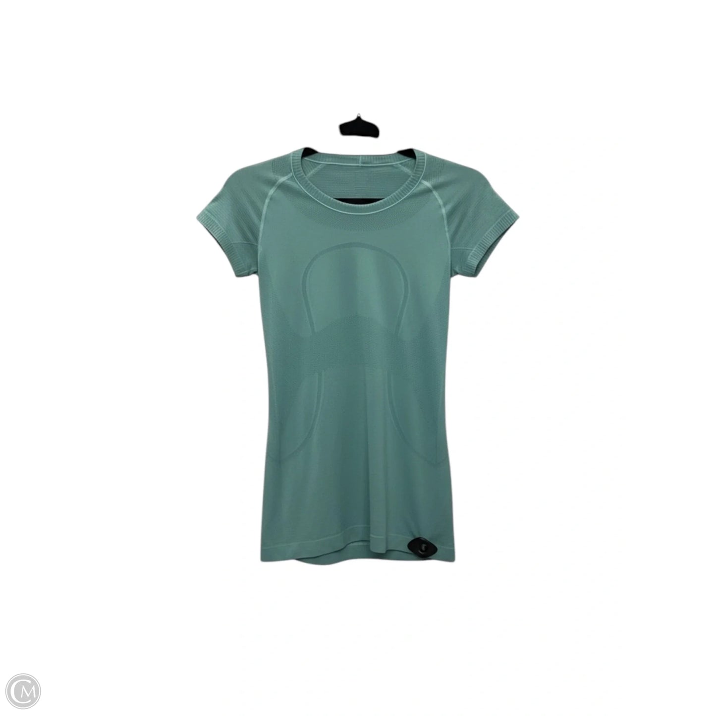 Athletic Top Short Sleeve By Lululemon In Green, Size: 4