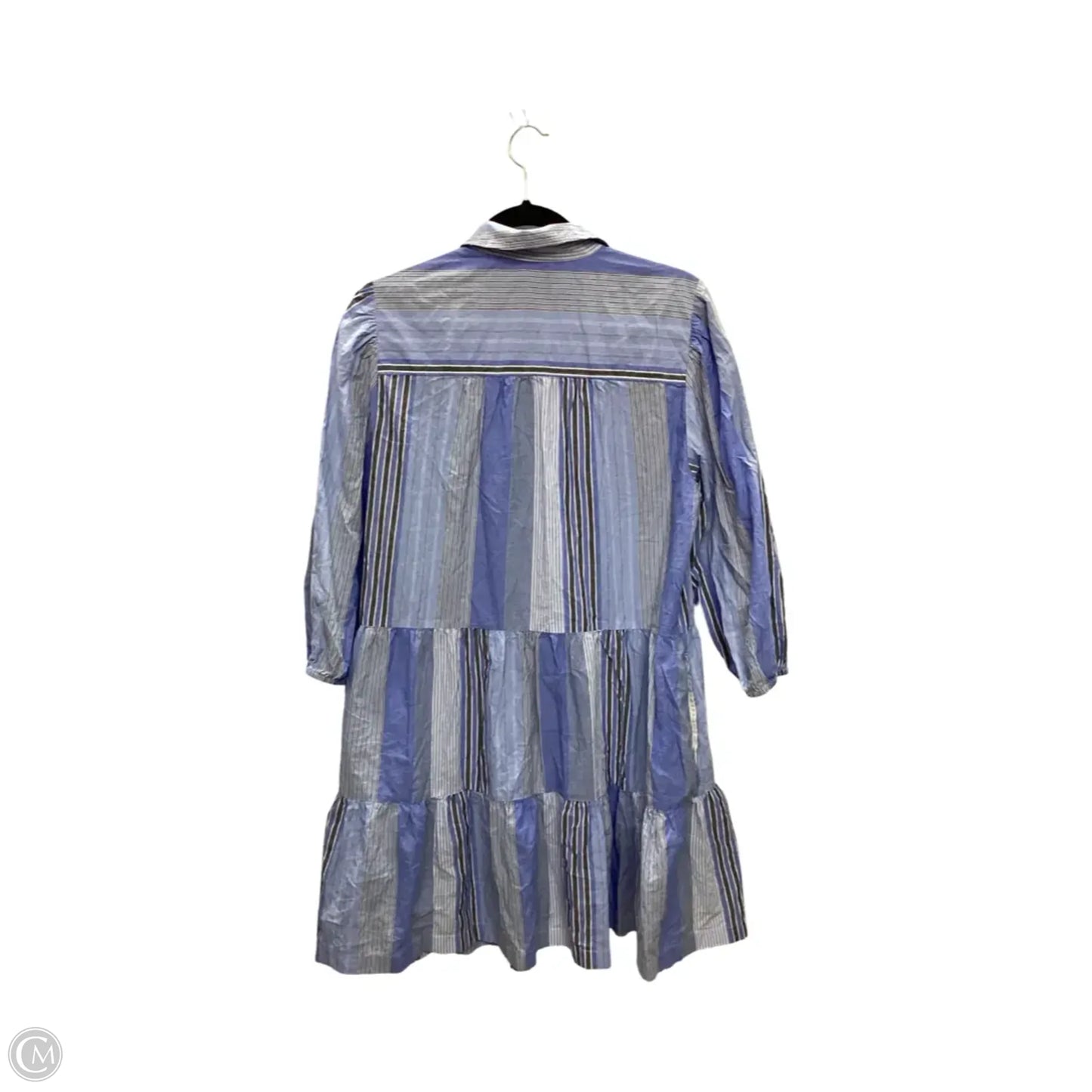 Dress Casual Midi By Gap In Striped Pattern, Size: L
