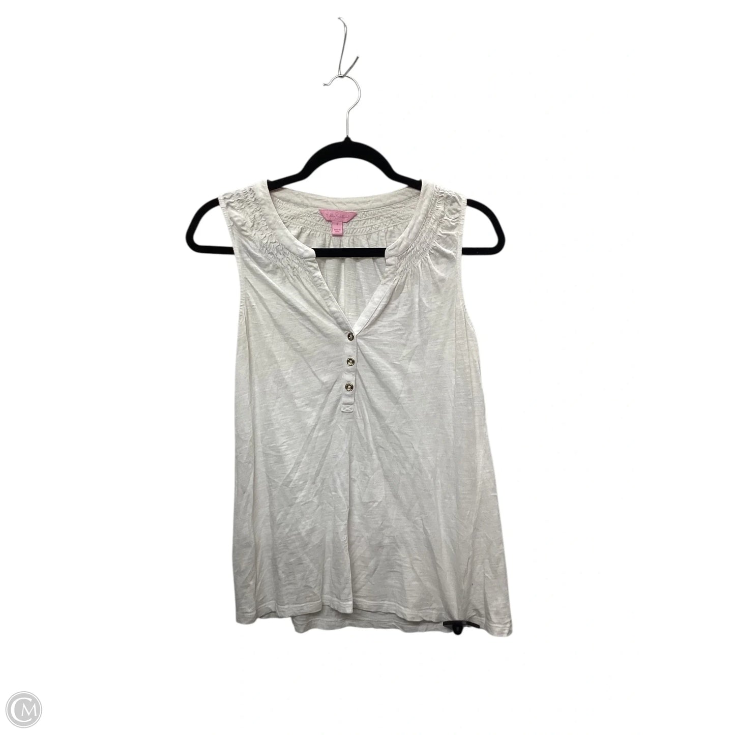 Tank Top Designer By Lilly Pulitzer In White, Size: S