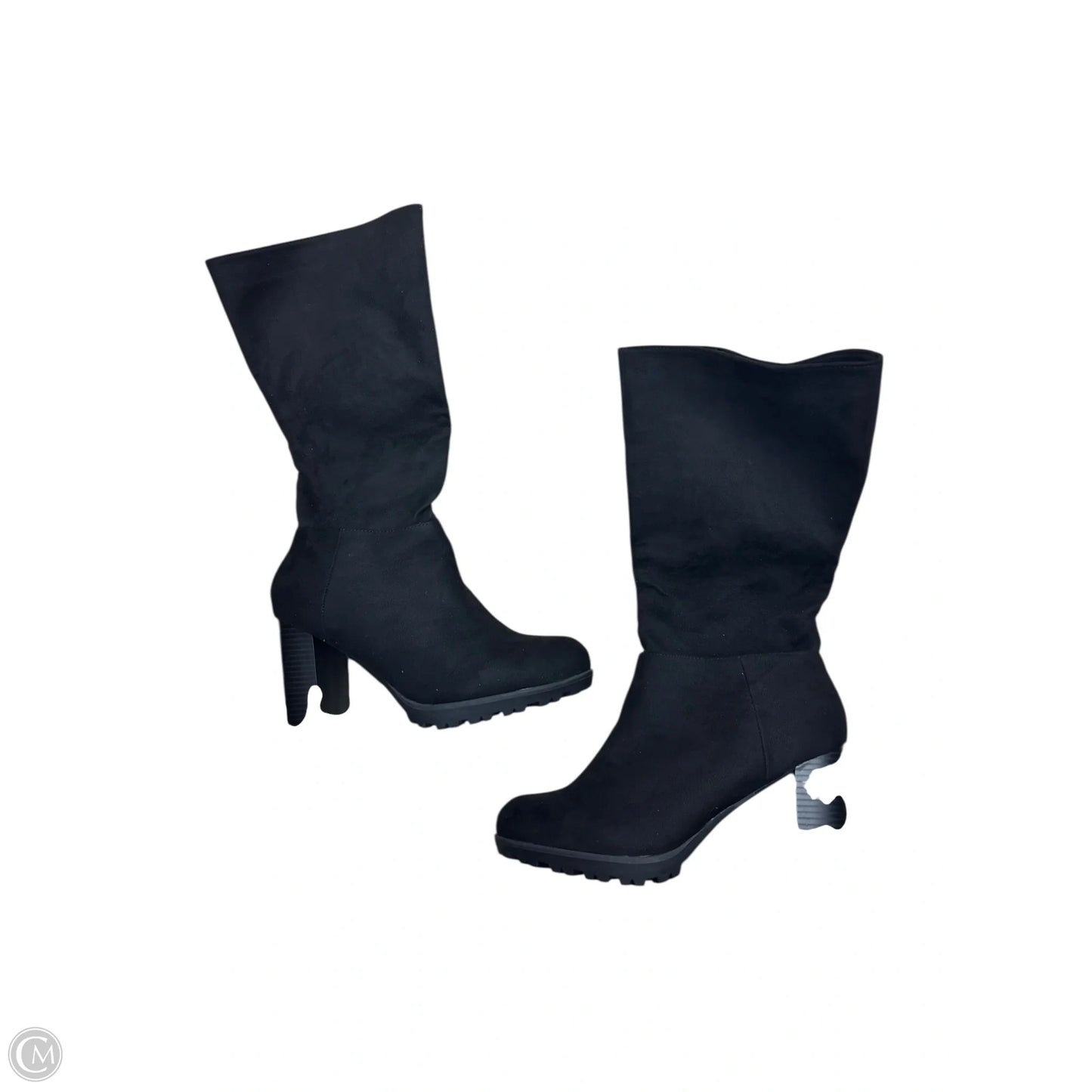 Boots Knee Heels By Dream Pairs In Black, Size: 10.5