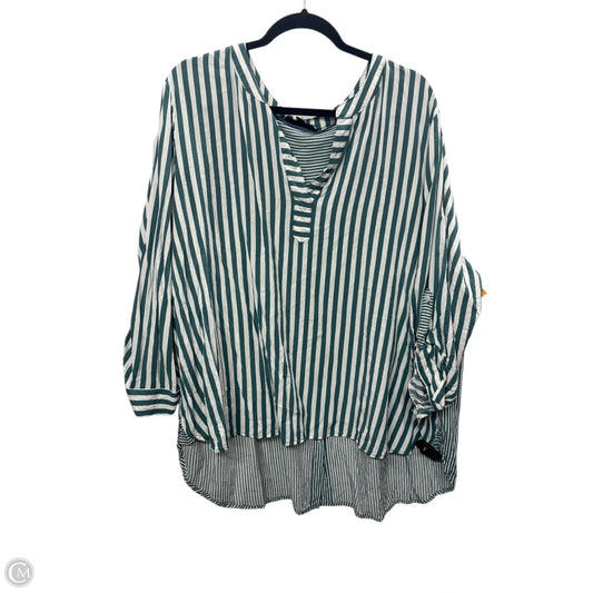 Top 3/4 Sleeve By Jane And Delancey In Green, Size: 2x