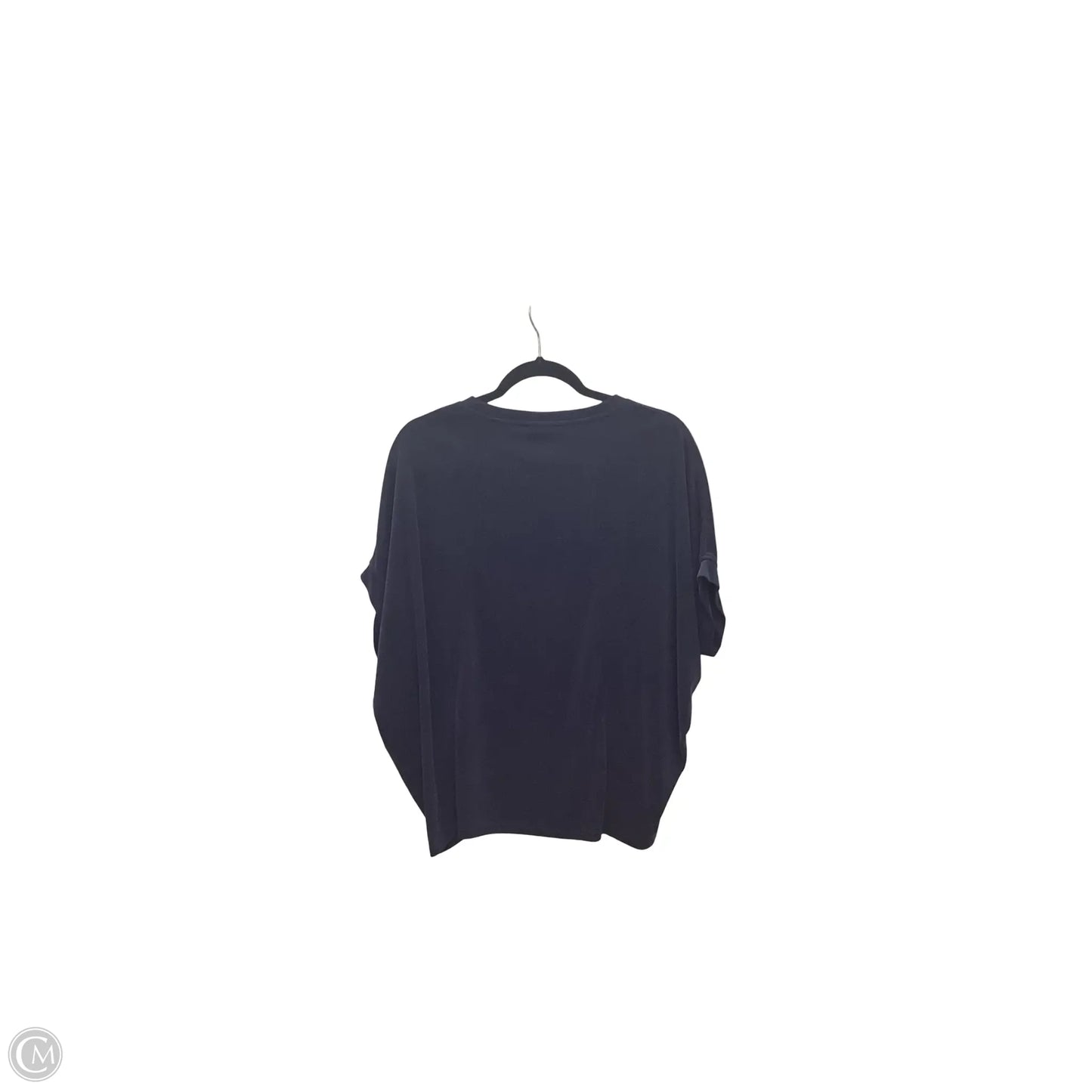 Blouse Short Sleeve By Chicos In Navy, Size: M