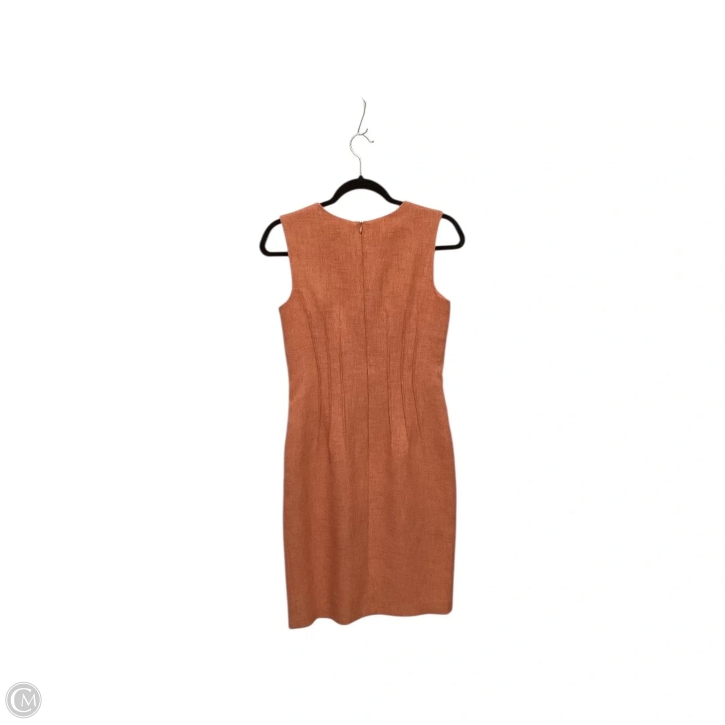 Dress Work By David Meister In Orange, Size: 4