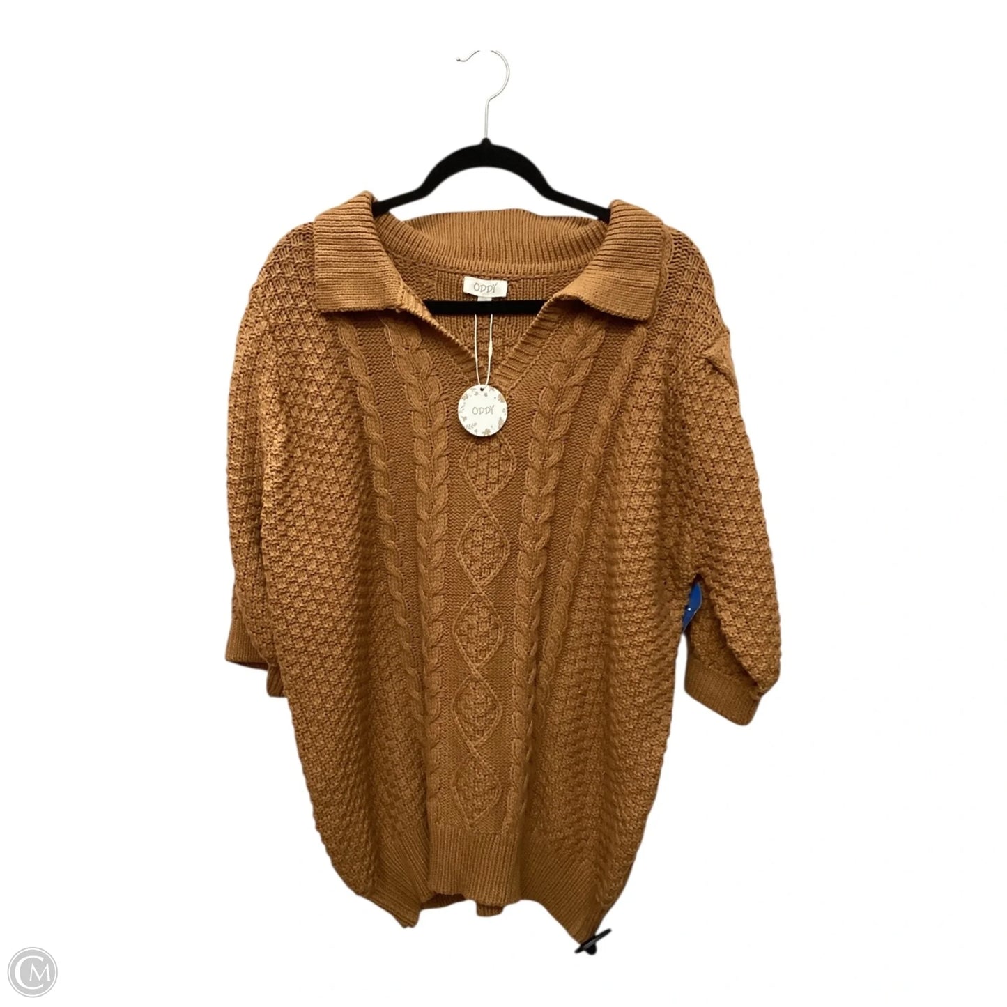 Sweater By Oddi In Orange, Size: 3x