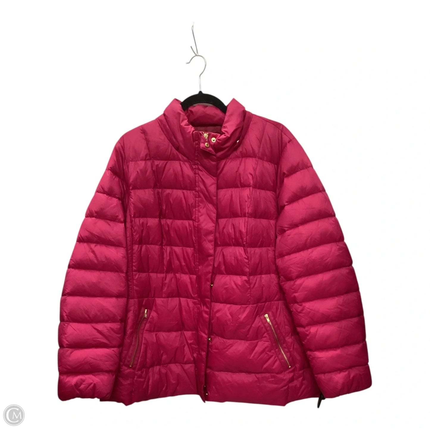 Jacket Puffer & Quilted By Talbots In Pink, Size: 2x