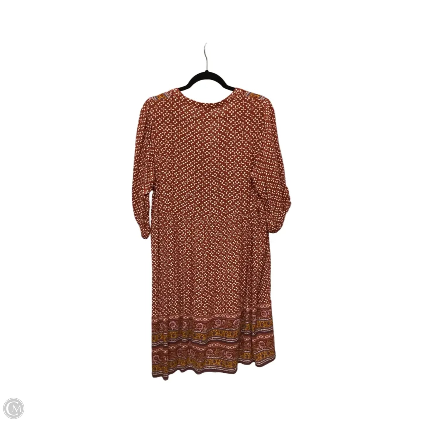 Dress Casual Short By Knox Rose In Floral Print, Size: L