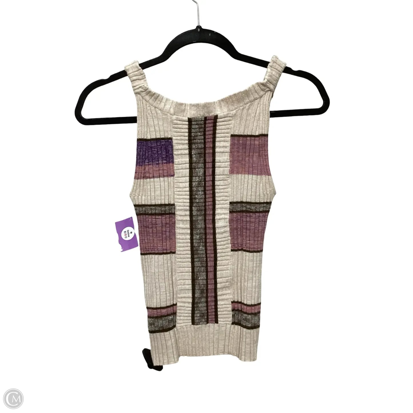 Blouse Sleeveless By Free People In Striped Pattern, Size: S