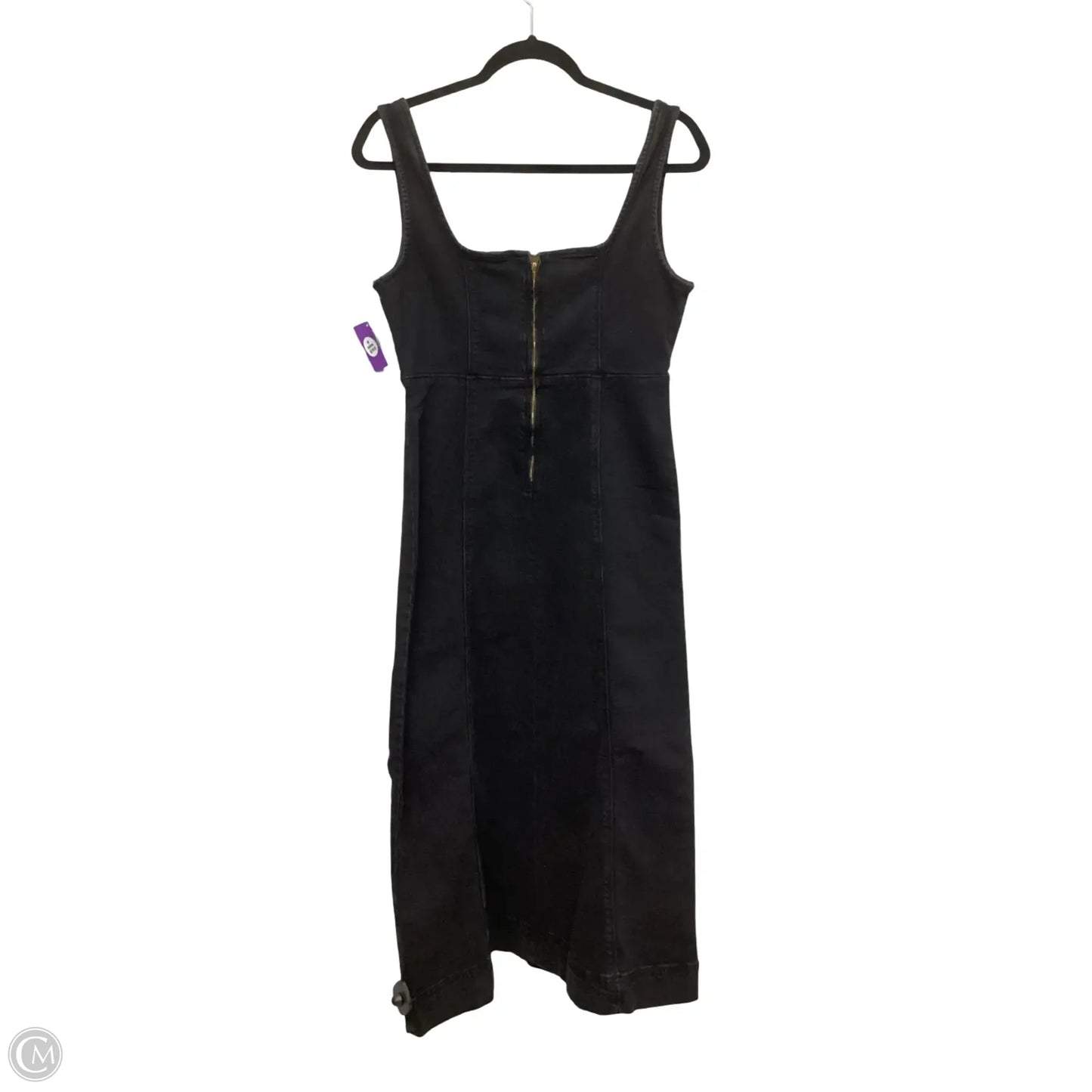 Dress Casual Midi By Old Navy In Black Denim, Size: Xs