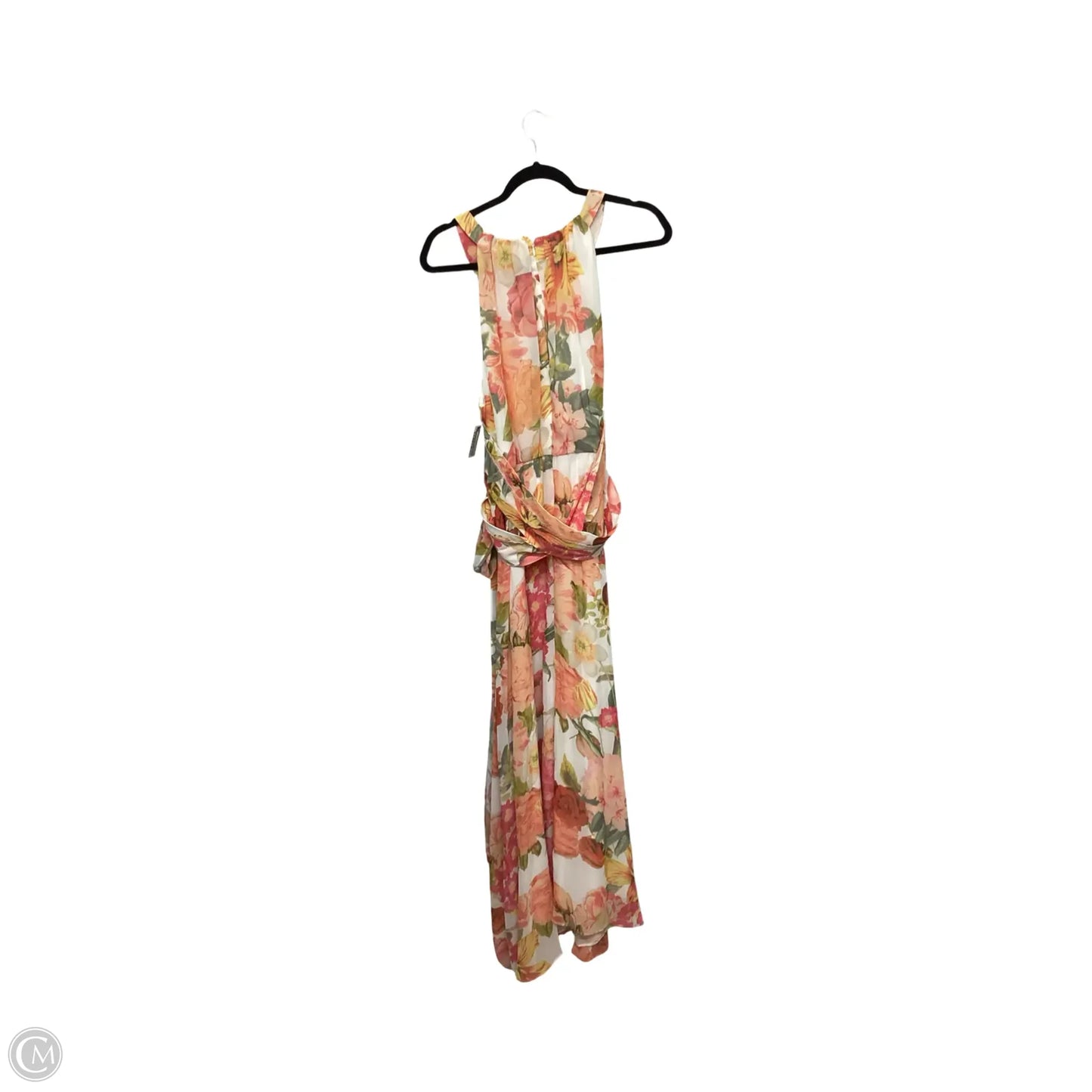 Dress Party Long By Adrianna Papell In Floral Print, Size: 18