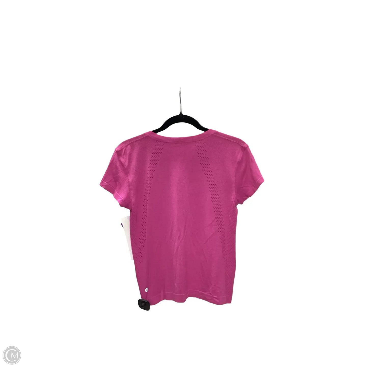 Athletic Top Short Sleeve By Lululemon In Pink, Size: 6