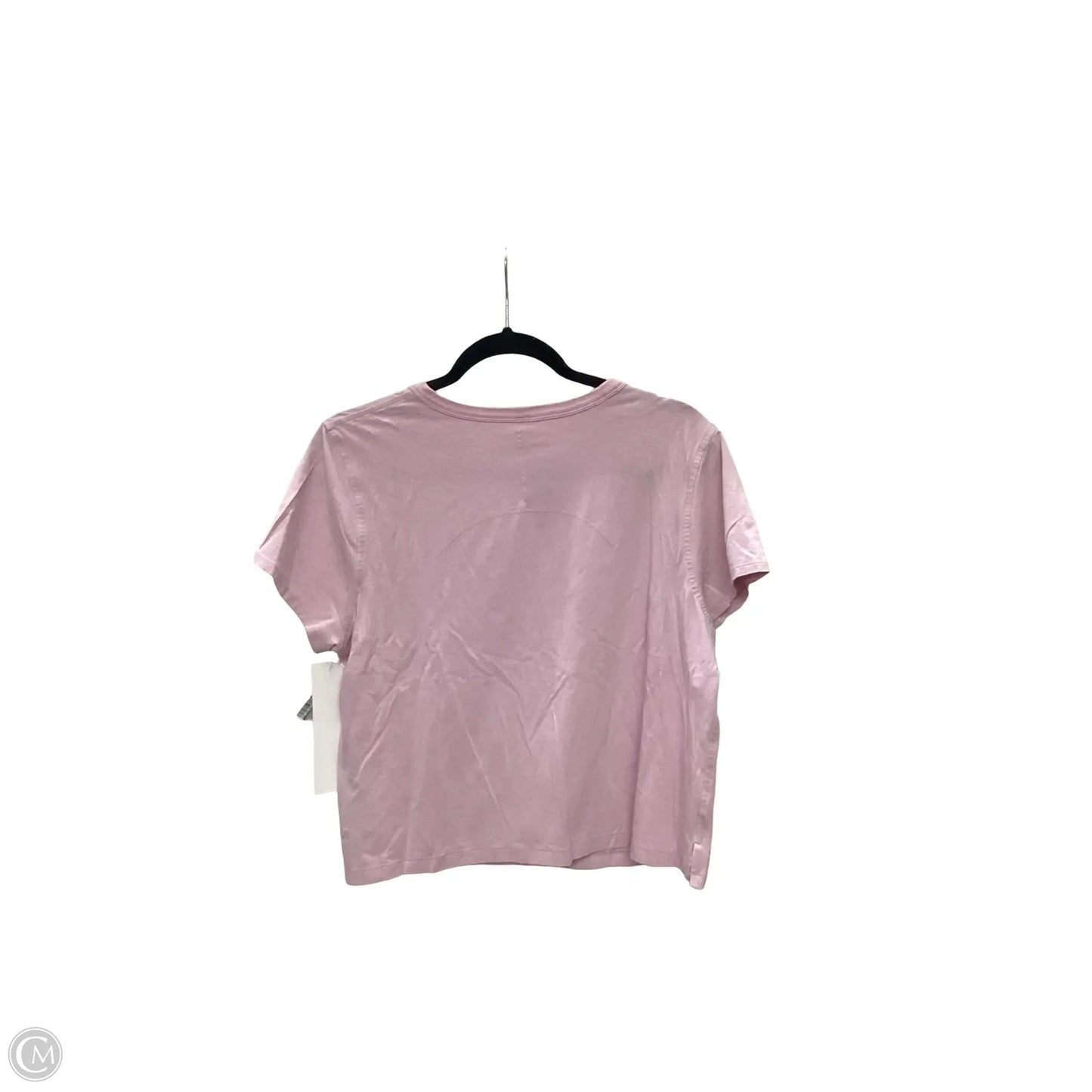 Athletic Top Short Sleeve By Lululemon In Pink, Size: 6